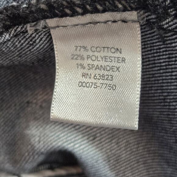 CH Banks Animal Print Button Up Denim Jacket Size 1X Black Lightweight Classic - Picture 8 of 9